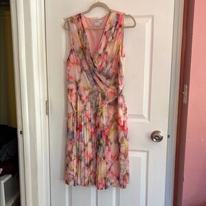 Liz Claiborne Multicolor Sleeveless Midi Dress